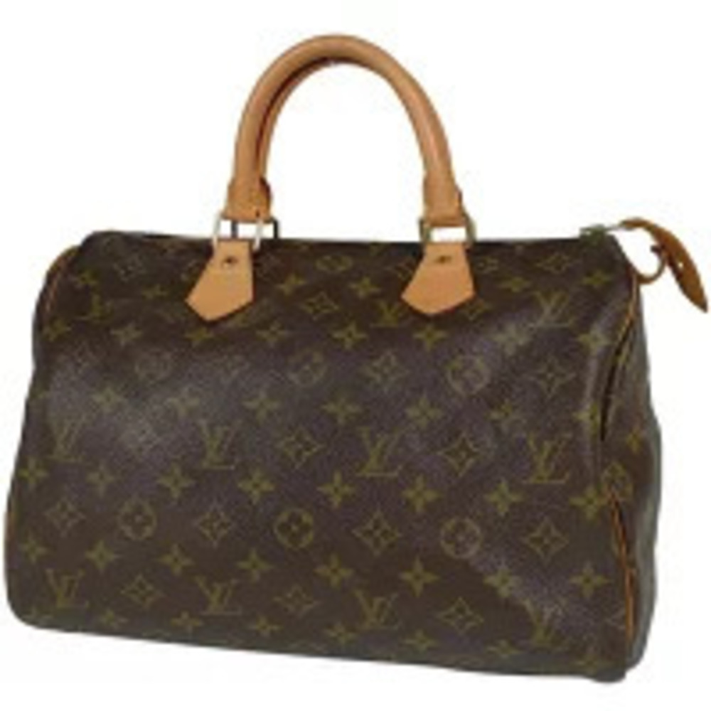 Louis Vuitton Speedy Boston Bag Commuter Handbag Monogram Brown